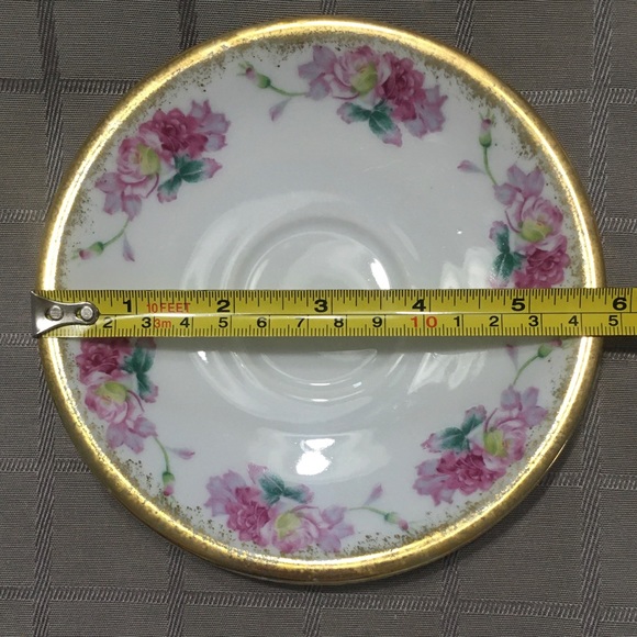 Trimont China Handpainted Made In Occupied Japan Saucer For Footed Cup 5 3/4” - Picture 9 of 10